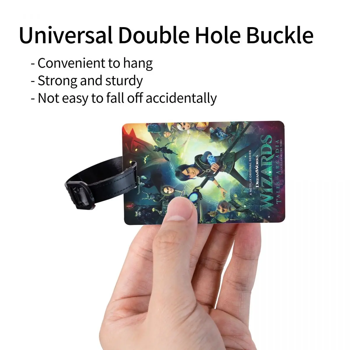 الكرتون TrollHunters علامات الأمتعة حقيبة الملحقات السفر لطيف الأمتعة الصعود علامة التسمية حامل معرف اسم العنوان #3