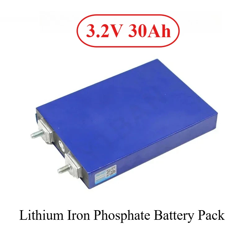 

1-4PCS 3.2V 30Ah Lifepo4 Batteries 4S 12.8V Lithium Iron Phosphate Battery Pack for Solar Motorcycle Electric Vehicle Golf Wagen