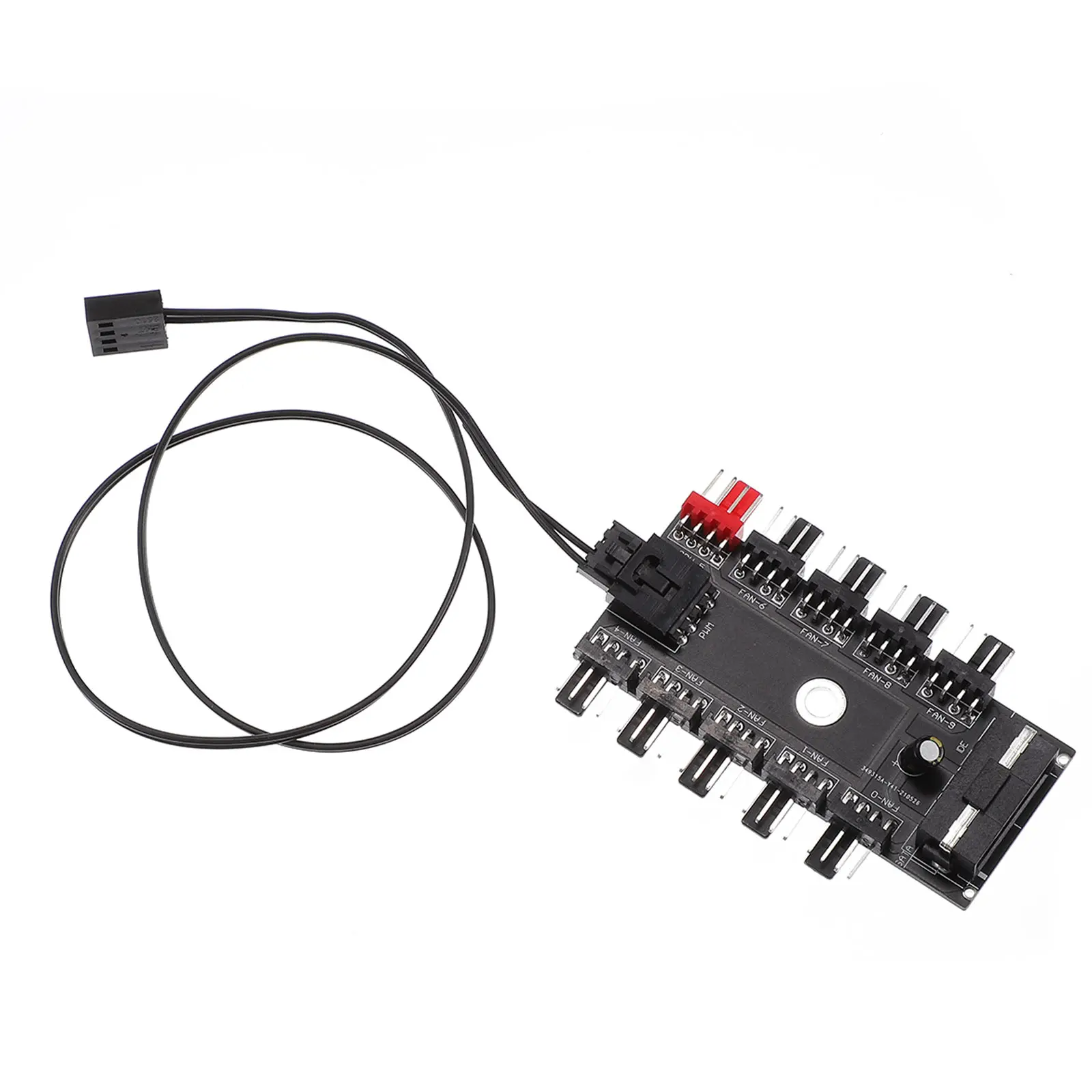 

1pc Computer Fan Desktop Case Cooling Splitter Durable Compact Extension Adapter For Pc Pc Case Fan Hub Office Home Use