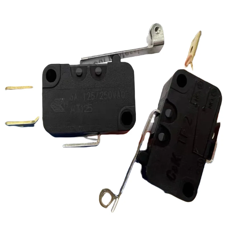 

1PCS/LOTS C&K TF2EEH8VA155AC Travel Limit Reset Microswitch 3 Legs with Handle Long Roller 6A