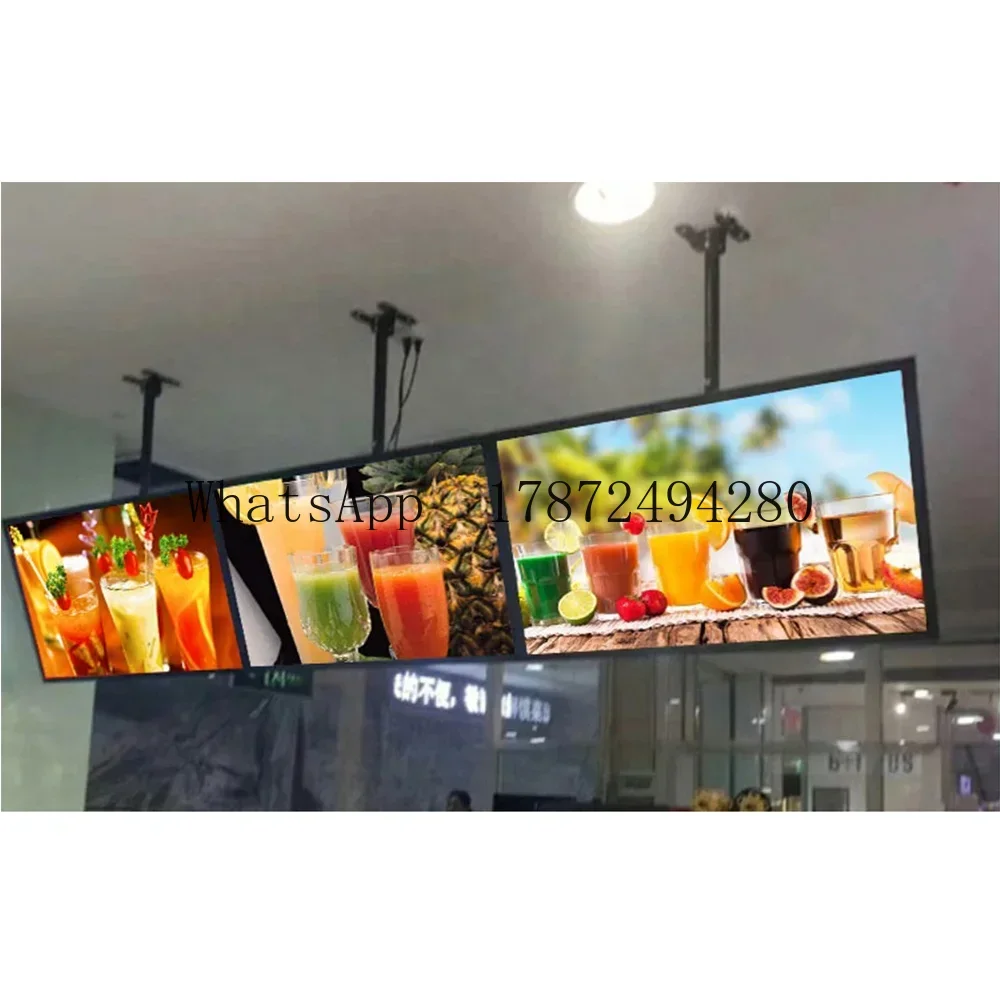 32 40 43 50 55 Inch Super Thin Restaurant Wall Mount Digital Signage Android Lcd Advertising Display Screen Digital Menu Board