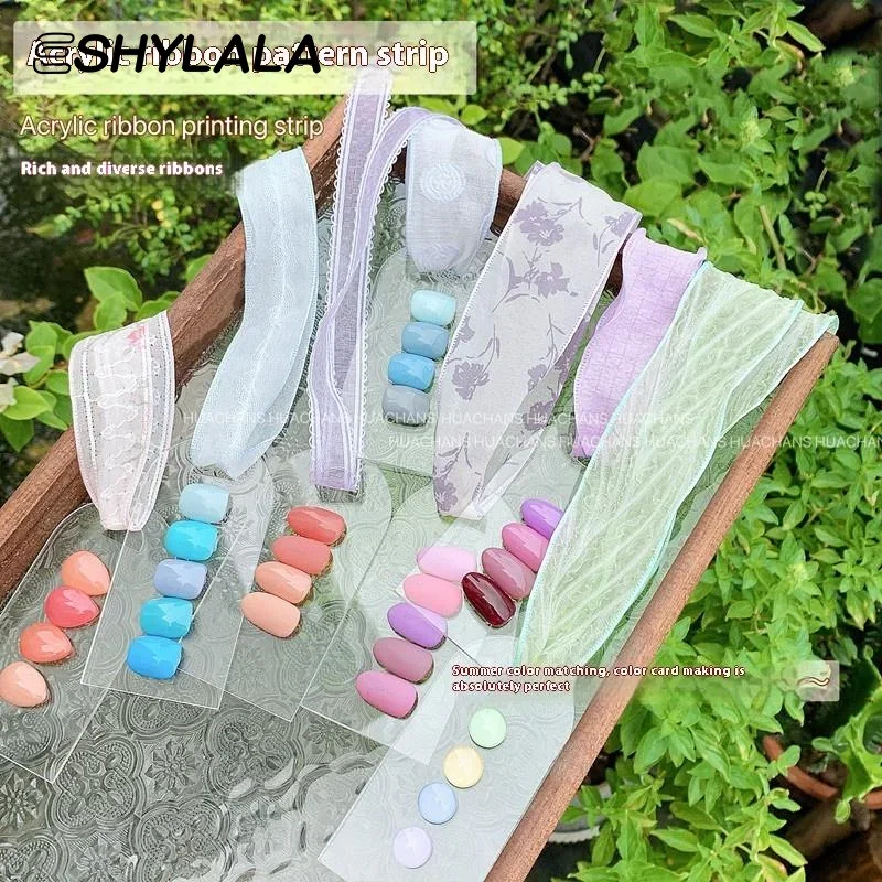 

Acrylic Nail Display Board With Ribbon Nail Style Work Display Board Sample High End Color Card Template Nail Color Palette