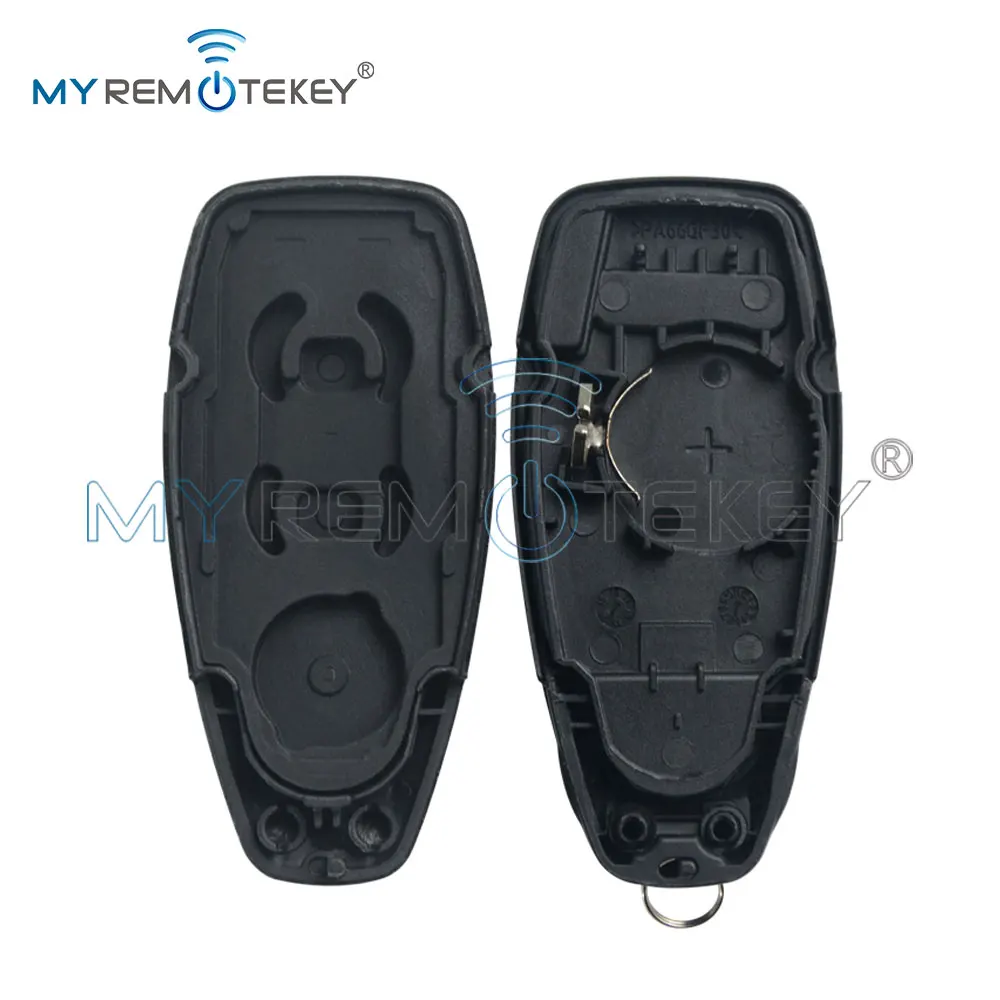 REMTEKEY Funda de llave inteligente para Ford Kuga Fiesta Focus 2003 2004 2006 2007 2008 2010 2012 3 botones