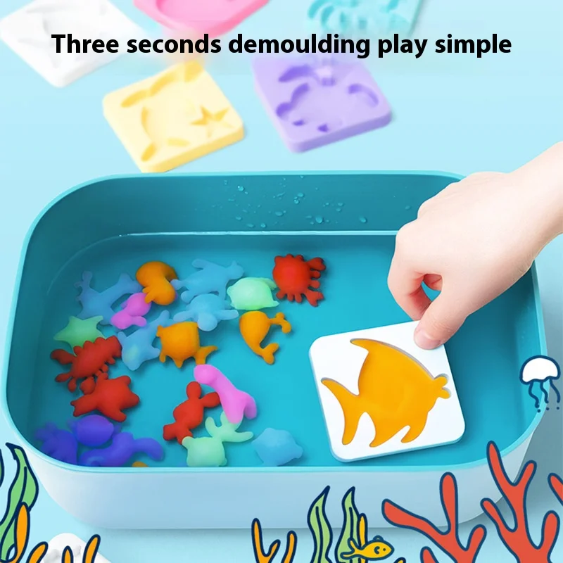 DIY Fairy Magic Water Elf Ocean Mold Companion For Kids 3D Handmade Kits Aqua Fairy Gel Toy Set Handicraft Educational Toys Gift