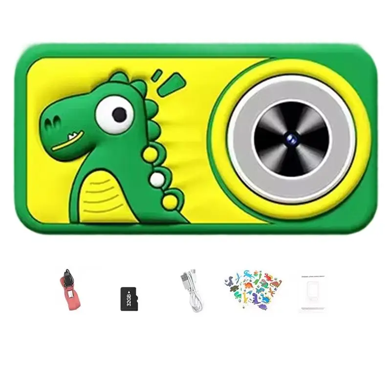 YSUN-Cute Cartoon MP3 Video Selfie Camera 1080P HD For Toddler 2.4