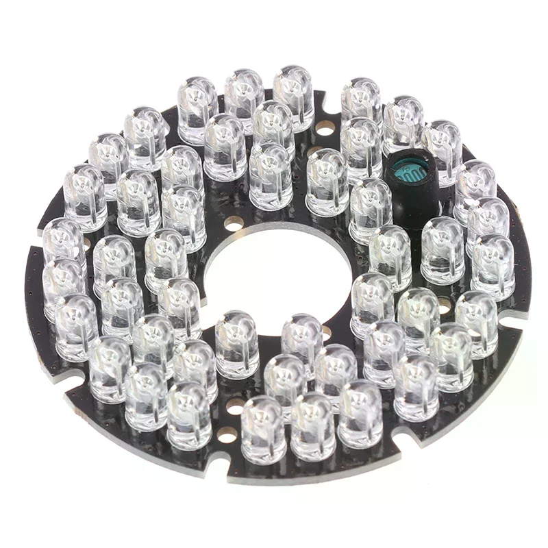 6CM 48pcs-LED 850NM Illuminator IR Infrared Board Night Vision Light Lamp For CCTV Surveillance Camera Housing Diameter 60MM