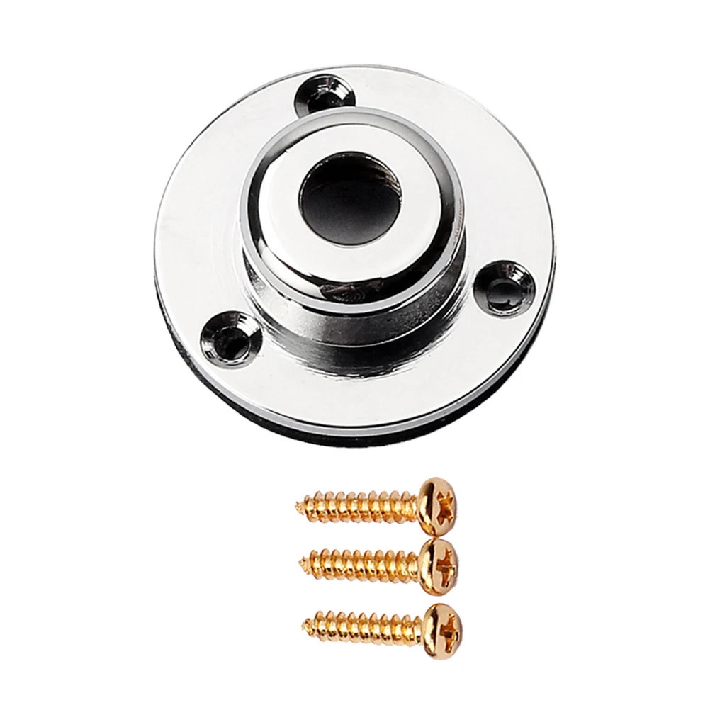 

Three Holes Tail Output Plate Replacement Guitar Strap Screw Kit End Pin Button