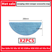 2PCS For iLife sweeping robot V5 V5s V3 V3 V5Pro V50 V55 x5 V5s Pro sweeper accessories mop