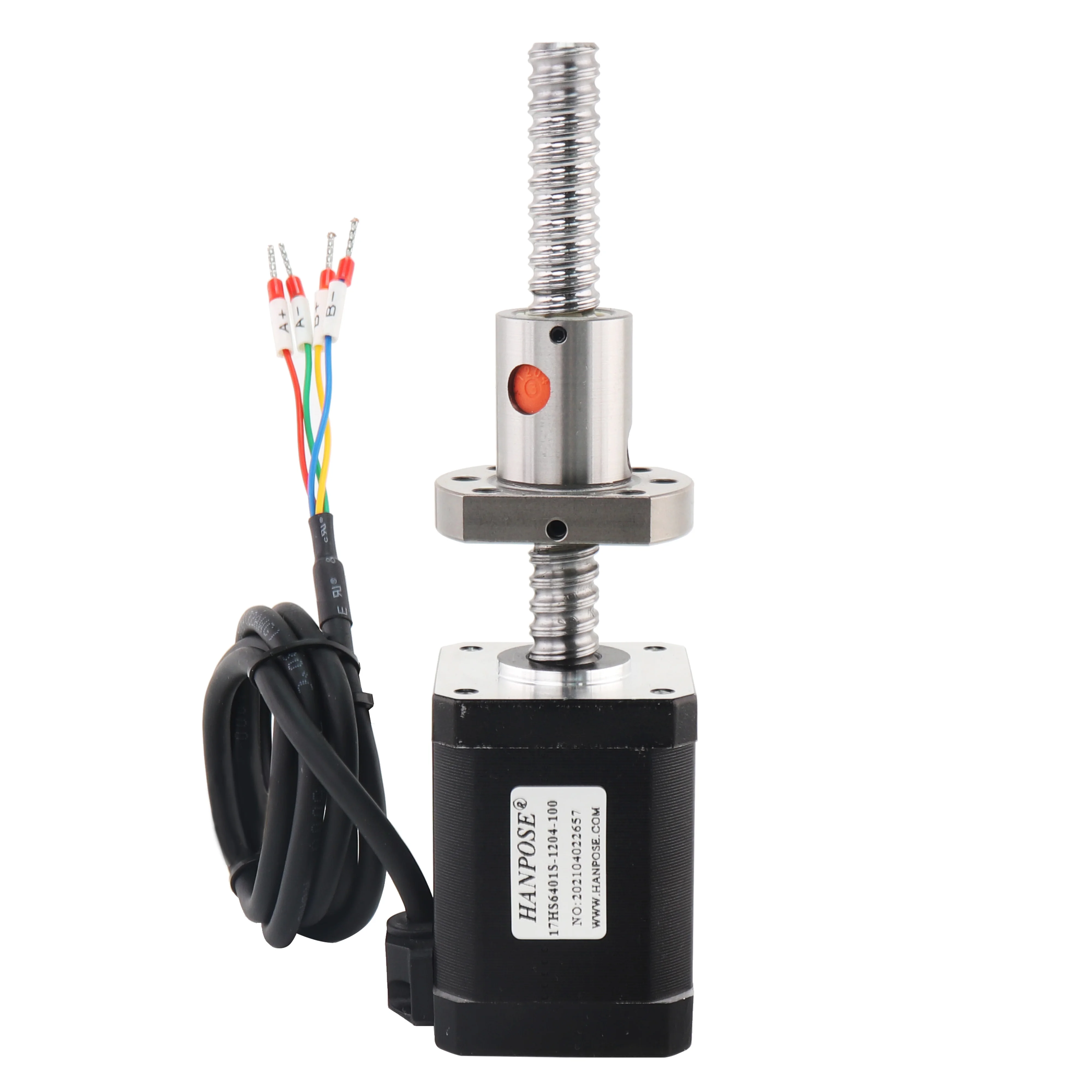 

step motor power lines 17HS6401S SFU1204 ballscrew Linear 300mm length motion motor 1.7A 70N.CM for CNC ball screw motor nema17