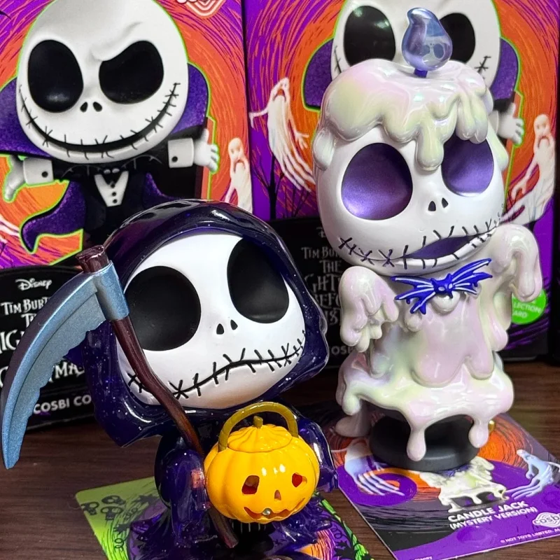 ホットトイズ ナイトメア・ビフォア・クリスマス ミニフィギュア ブラインドボックス - ハロウィンテーマのオーナメントフィギュア トレンドギフト コレクター向け