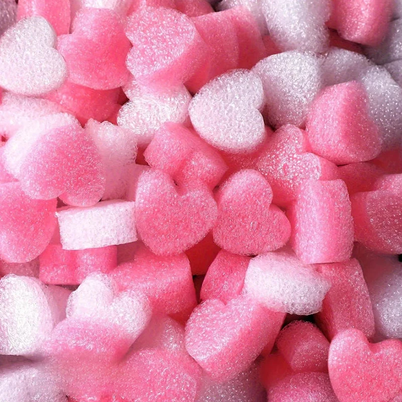 Relleno para Cajas de Regalo, Corazones de Espuma para Empaque, Relleno de Corazones de Amor para San Valentín, para Envolver Regalos del Día de la Madre y del Padre, Manualidades para Bodas