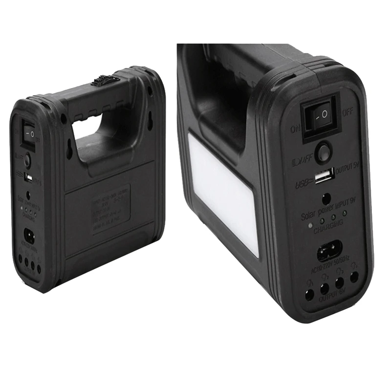 3.5W Solar Panel Light 3 Bulb Set Flashlight Energy Saving Solar Light Outdoor Indoor Rechargeable LED Light