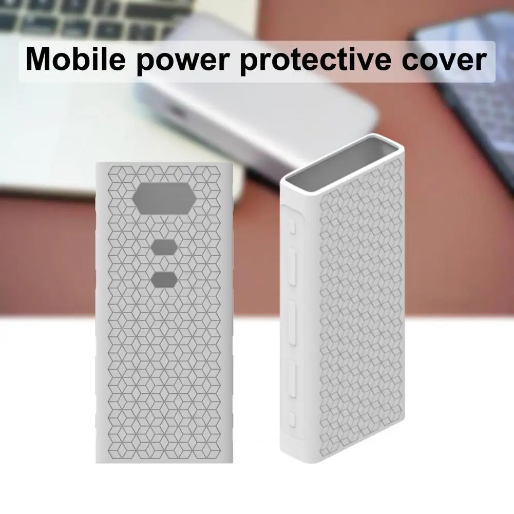 Protective Cover Soft Silicone Case Anti-Fall Stain Resistant for ZMI 20000mAh Mobile Power Bank