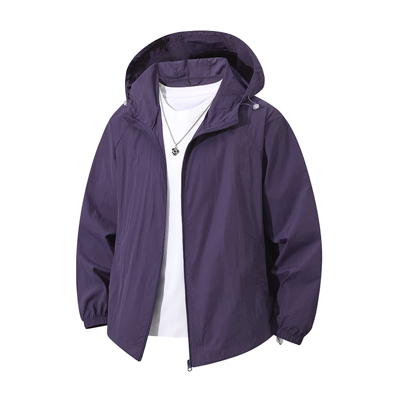Outdoor Running Windproof Breathable Sunscreen Clothing for Couples Fashionable Trendy Loose Fitting UV Resistant Skin Clothing
