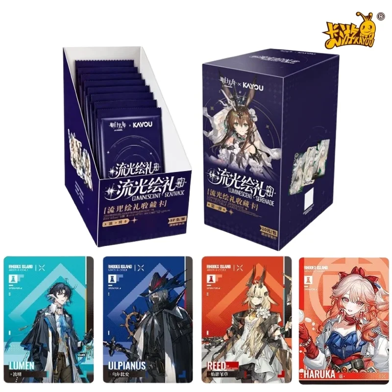 KAYOU Official  Arknights Luminescent Serenade Vol.1 Trading Card Anime Game Collectible Card Fan Hobby Birthday Gift