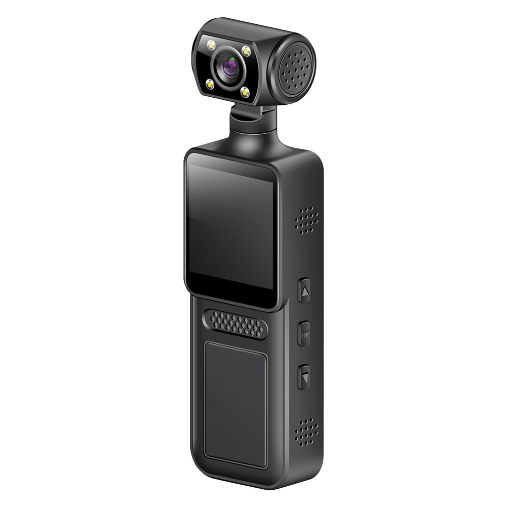 Action Mini Camera Outdoor Sport Video Recorder Body Camera Night Vision 180 Rotatable Wearable Body Worn Cam For Outdoor 1Sport view 3