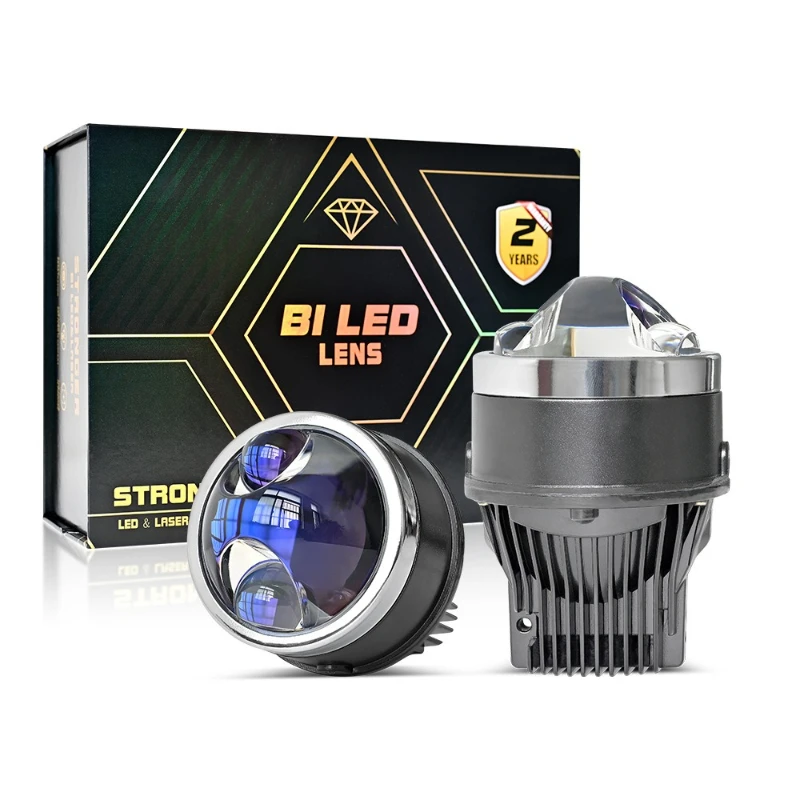 

Car Accessories 3-Inch LED Lights Fog Lens 100W Laser-Effect Bi-Beam Waterproof Projector Fisheye Lamp 12V