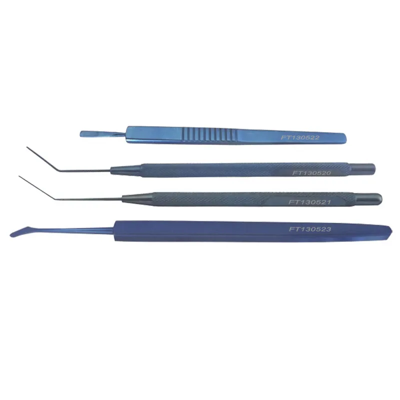 Atraumatic Round Spatula Corneal Epithelium Spatula Titanium Muscle Hook Ophthalmic Surgical Instrument