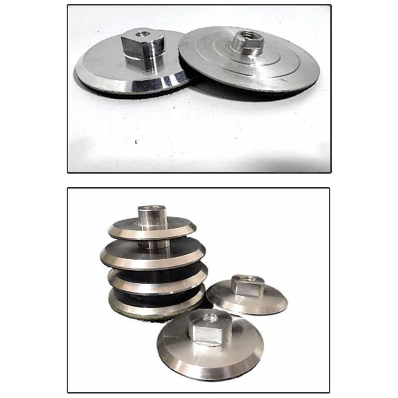 1PC Aluminum Backer Pads 4inch Backer Pad For Diamond Polishing Pad Aluminum Base Backing Holder M10 M14 5/8-11 Power Tools