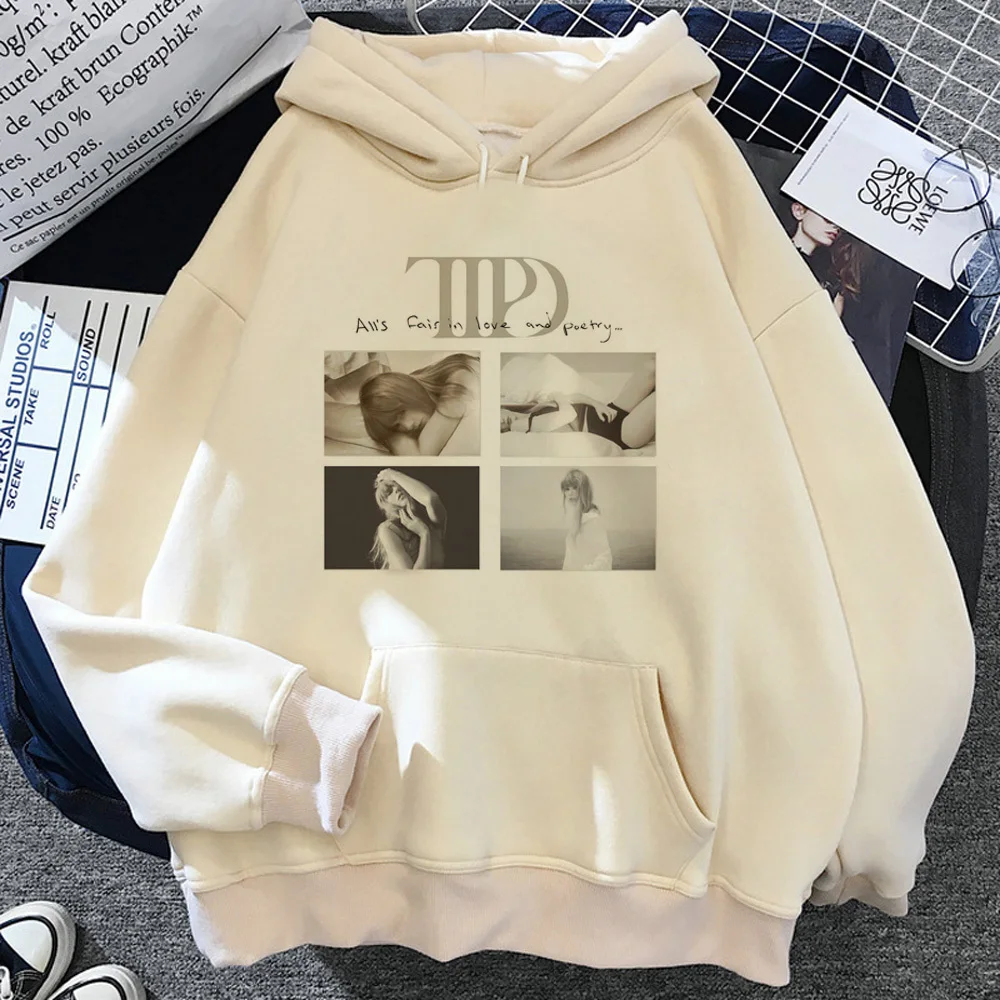 Ttpd hoodies women streetwear Fleece sweatshirts female japanese pulls