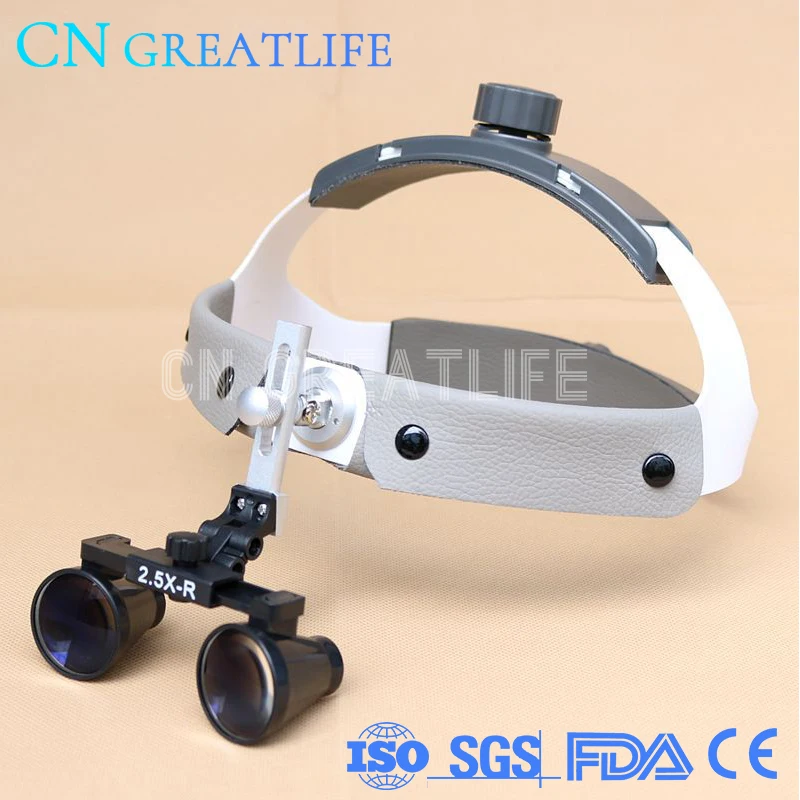 

GreatLife Dent 2.5x 3.5x Led Medical Dental Surgical Headlamp Magnifying Glasses Dental Loupes Led Magnifier