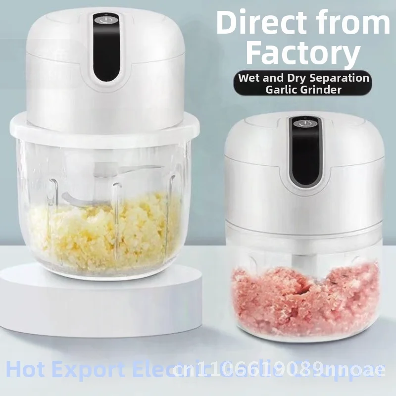 

Kangtu Electric Garlic Masher Meat Grinder Mixer Crusher Beater 200ml/250ml/300ml Blue/Pink/Green PP Material Electric Household