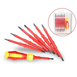 3/14Pcs/set Multi-Purpose Electrician Screwdriver Bits Slotted Cross Head Magnetic Screwdriver Bit Set