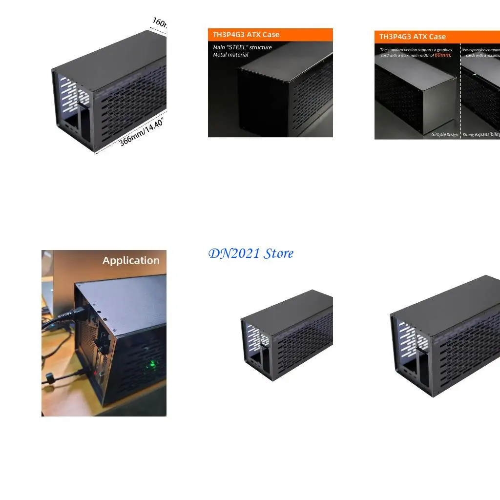 

F3KE TH3P4G3 Thunderboltcompatible GPU Dock Case- Metal Frame Support OLED Display