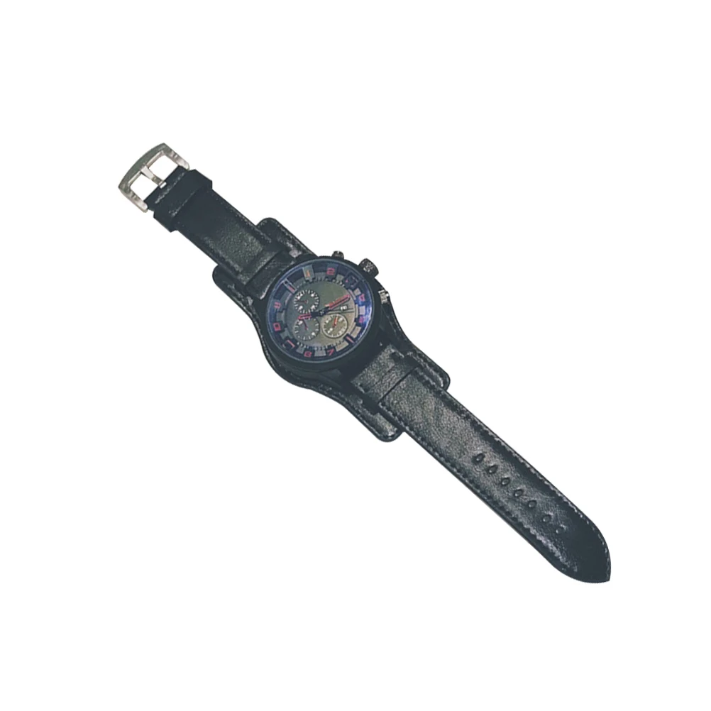 

Men Watch Quartz Sports Large Dial Wristwatch Durable Comfortable Practical Attractive Gift Father Husband