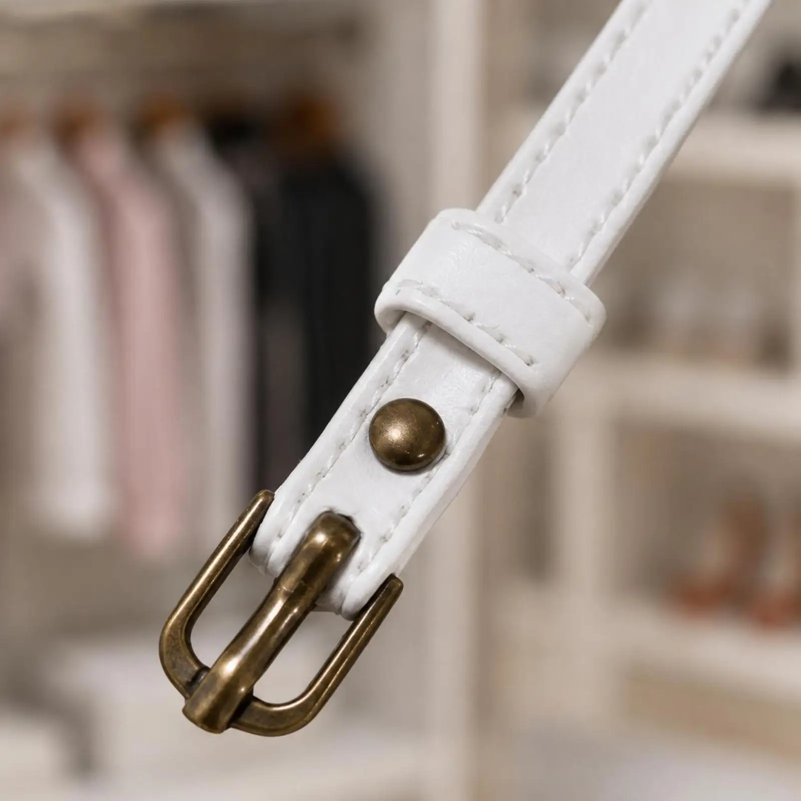 1/6 scale action figure belt, stitched edge, miniature waist belt with