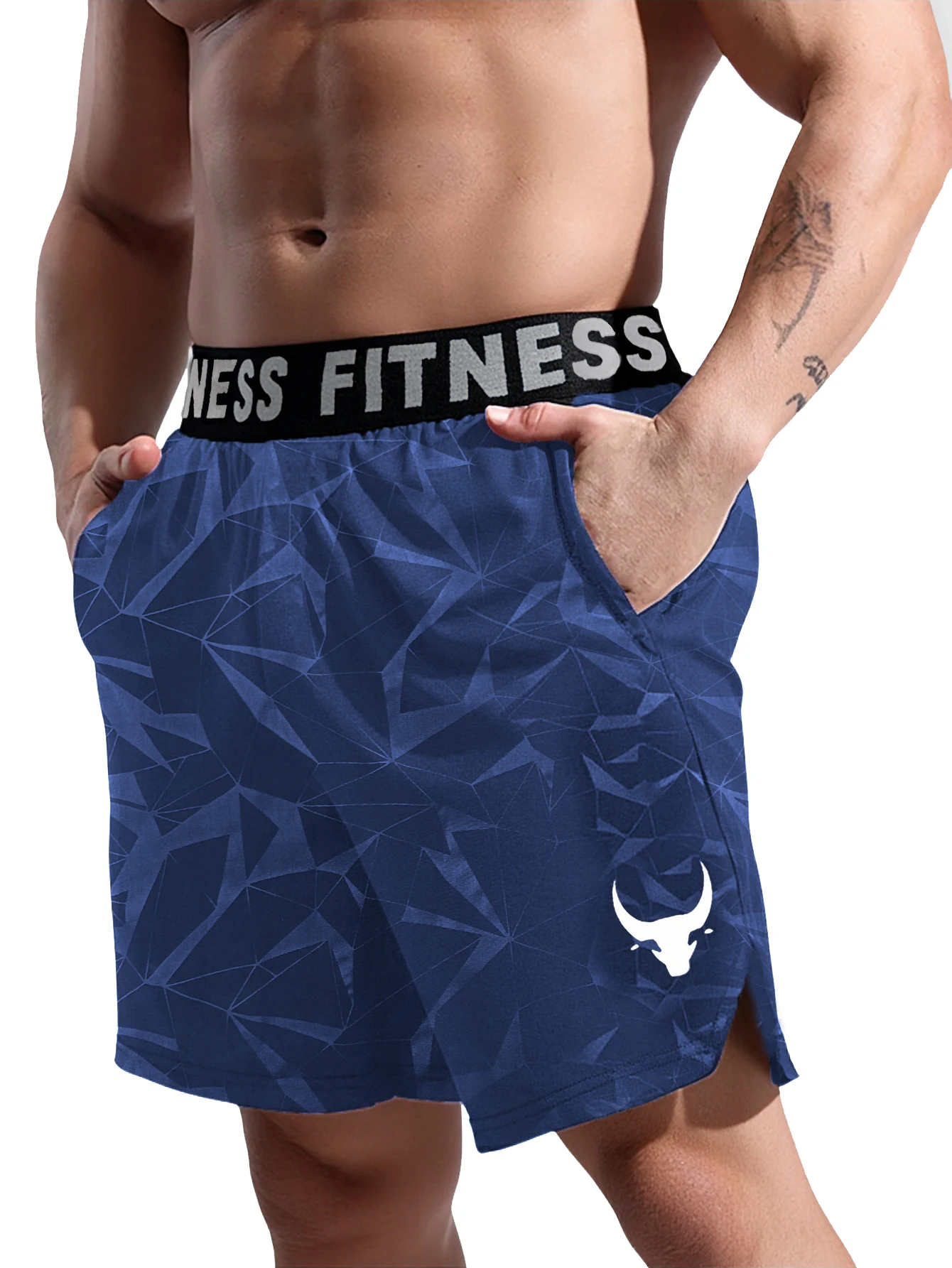 Men's sports shorts, fitness shorts, breathable and soft image 4