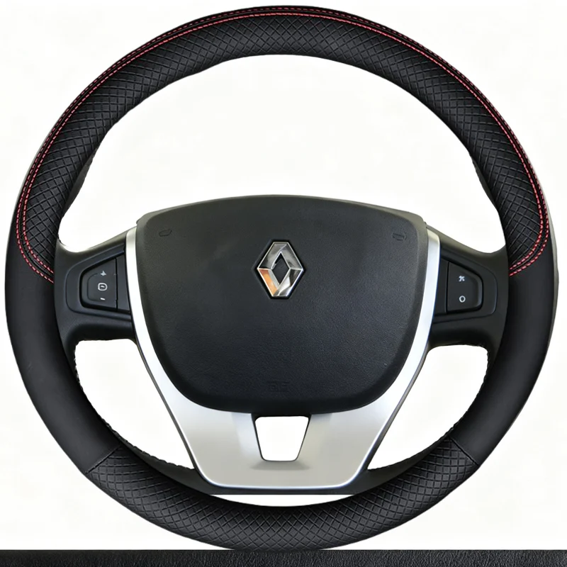 Coprivolante per auto per Renault Scenic 3 Laguna 3 Coupé Laguna 3 Volante automatico in pelle artificiale