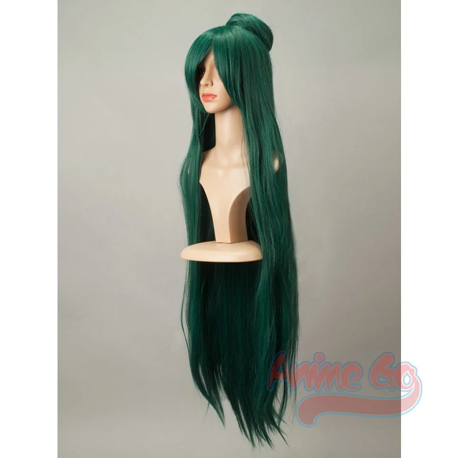 Anime Sailor Pluto Meiou Setsuna Cosplay Wigs Long Hair Wig Prop mp001065