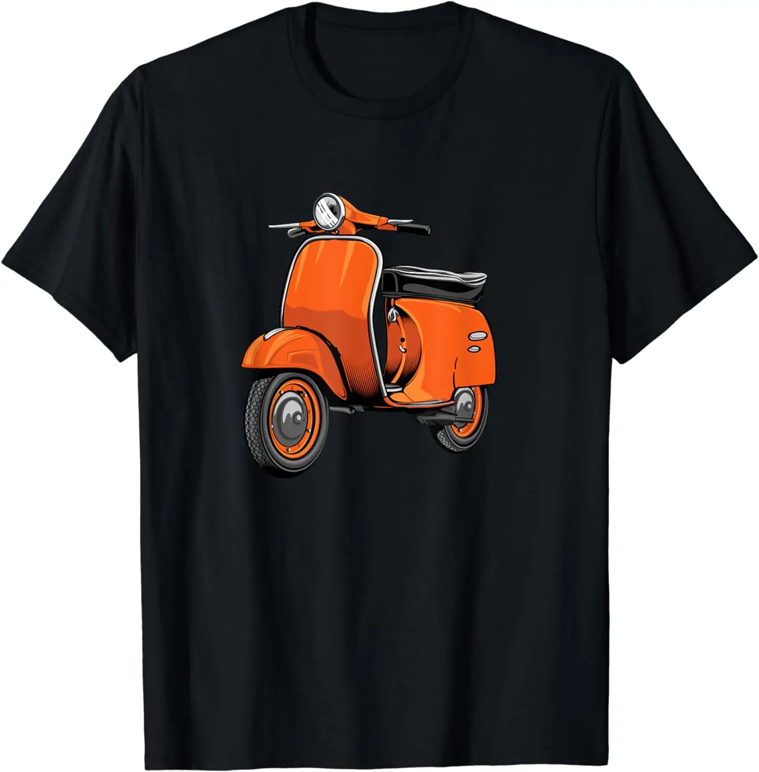 Scooter Bike Motorbike Scoot - Moped Scooter T-Shirt 100% Cotton Streetwear High Quality