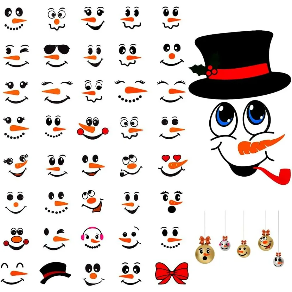 

3 листа рождественских наклеек с изображением снеговика для поделок, водонепроницаемые ПВХ-наклейки, рождественские украшения, декоративные наклейки для творчества и рукоделия на Рождество