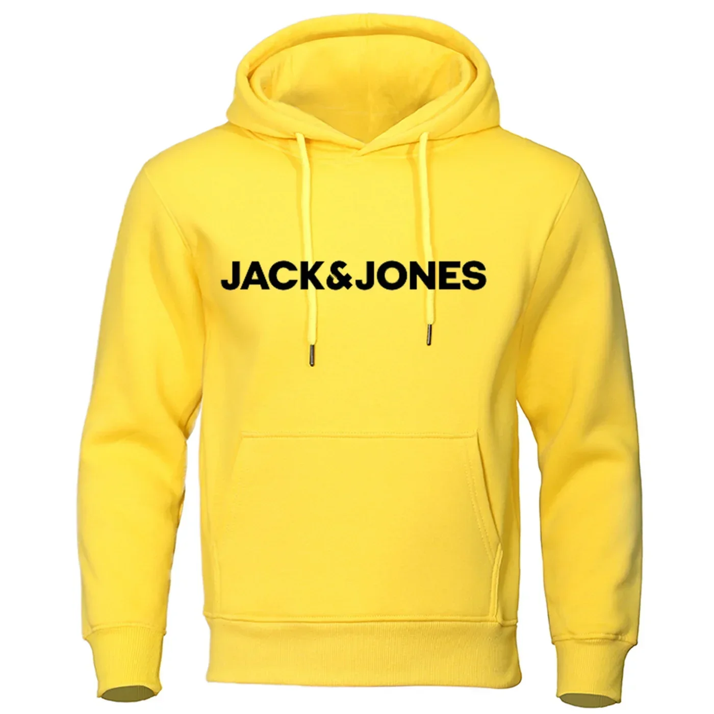 Men\'s Hooded Sweatshirt Jack Jones Trendy Fashion Casual Sportswear Comfortable Printed Loose Top Pullover Street Wear