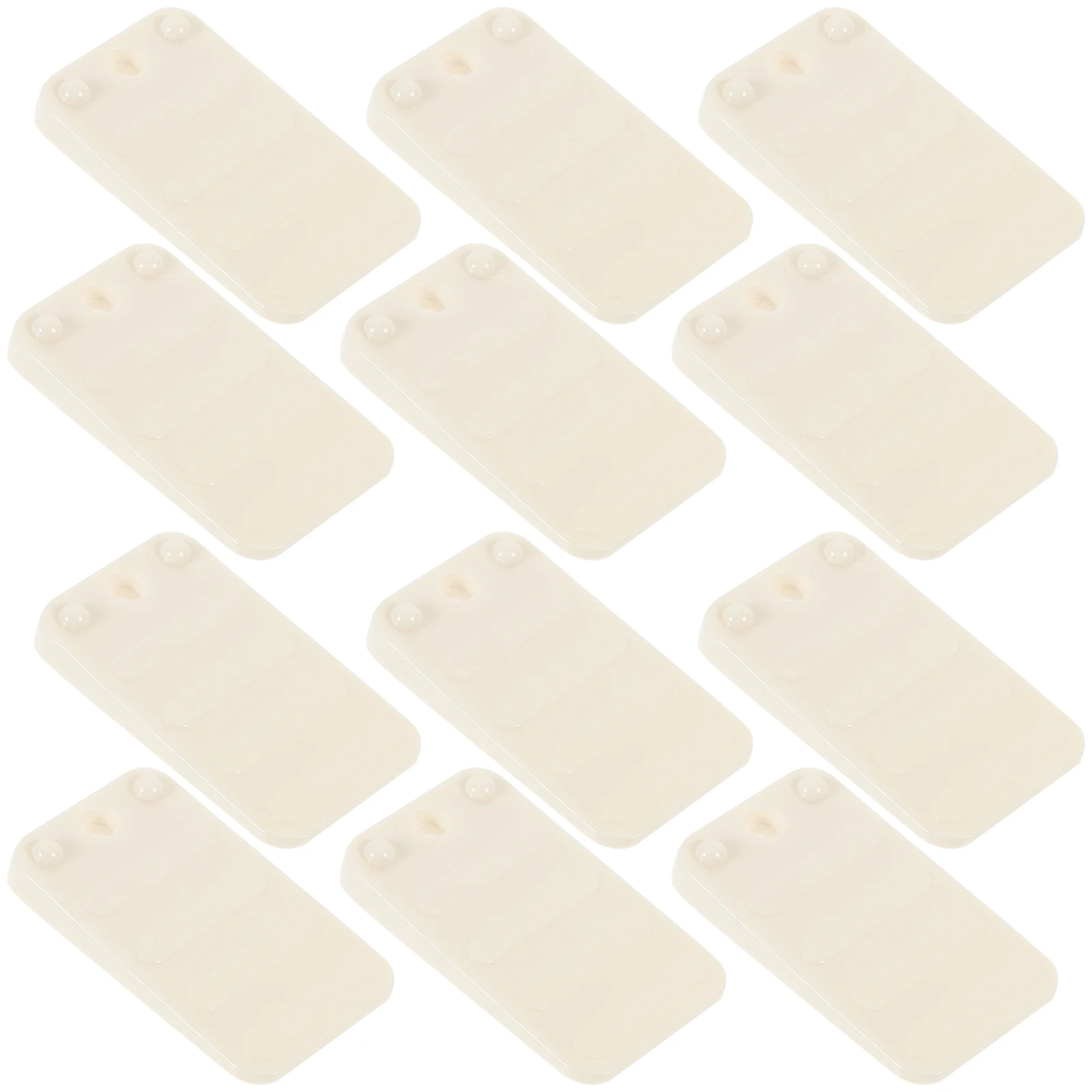 

30 Pcs Furniture Leveling Shims Plastic Pp Booster Pad Risers for Table Leg Couch Antislip Texture Door Stop Wedges