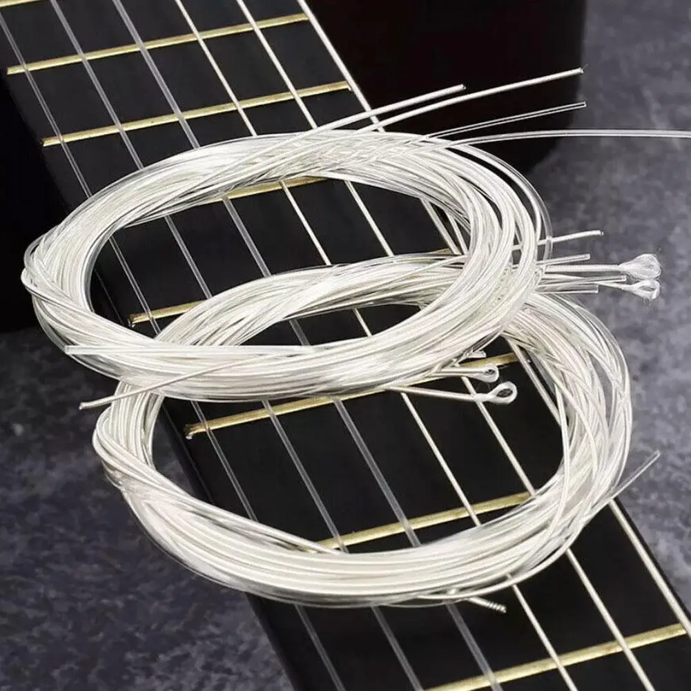 6pcs/set Guitar Strings Nylon Silver Strings Set For Classical Classic Guitar Universal Acoustic Guitar String Guitar Part