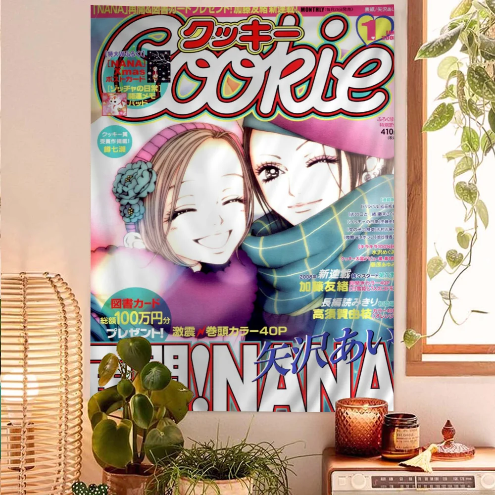 Anime NANA Tapestry Art Printing Japanese Wall Tapestry Anime Wall Hanging Home Decor