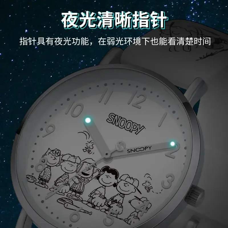 Original Snoopy Cartoon Luminous Waterproof Quartz Watches