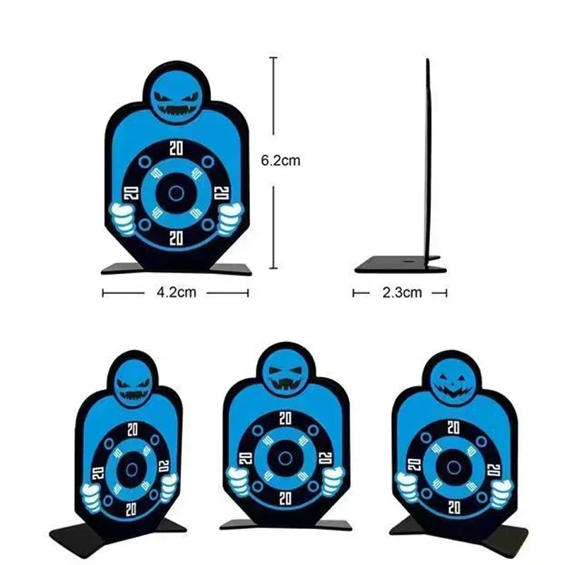 Tarcza do rzutek ze stali nierdzewnej 1/3 szt. Akcesoria do treningu strzelania z procy na miękkie kulki, metalowe tarcze żelazne, tarcza do zabawek