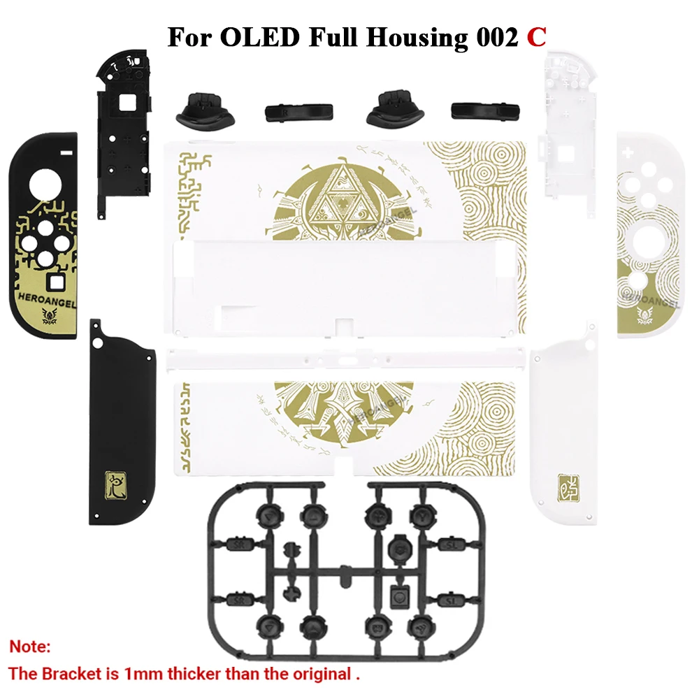 جديد استبدال الإسكان شل حافظة اللوحة الخلفية لنينتندو سويتش OLED وحدة التحكم لتقوم بها بنفسك الغطاء الخلفي غطاء قذيفة جويسونز