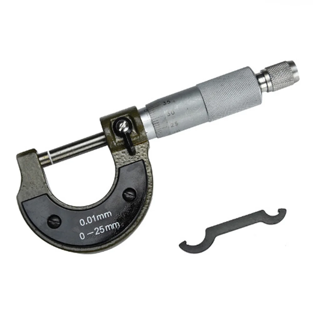 

0-25Mm Micrometer Caliper Carbide-Tipped Wear Resistant Locking Mechanism Satin Finish Measuring Tool For Internal Diameter