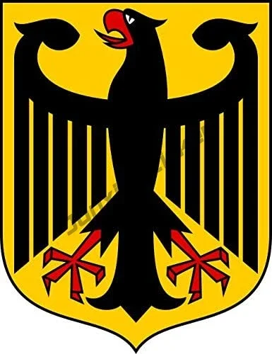 Love Germany Flag Map Sticker German Shield Decal Home Pride Decal Travel Car Truck Van Bumper Window Laptop Cup Wall - Image 3