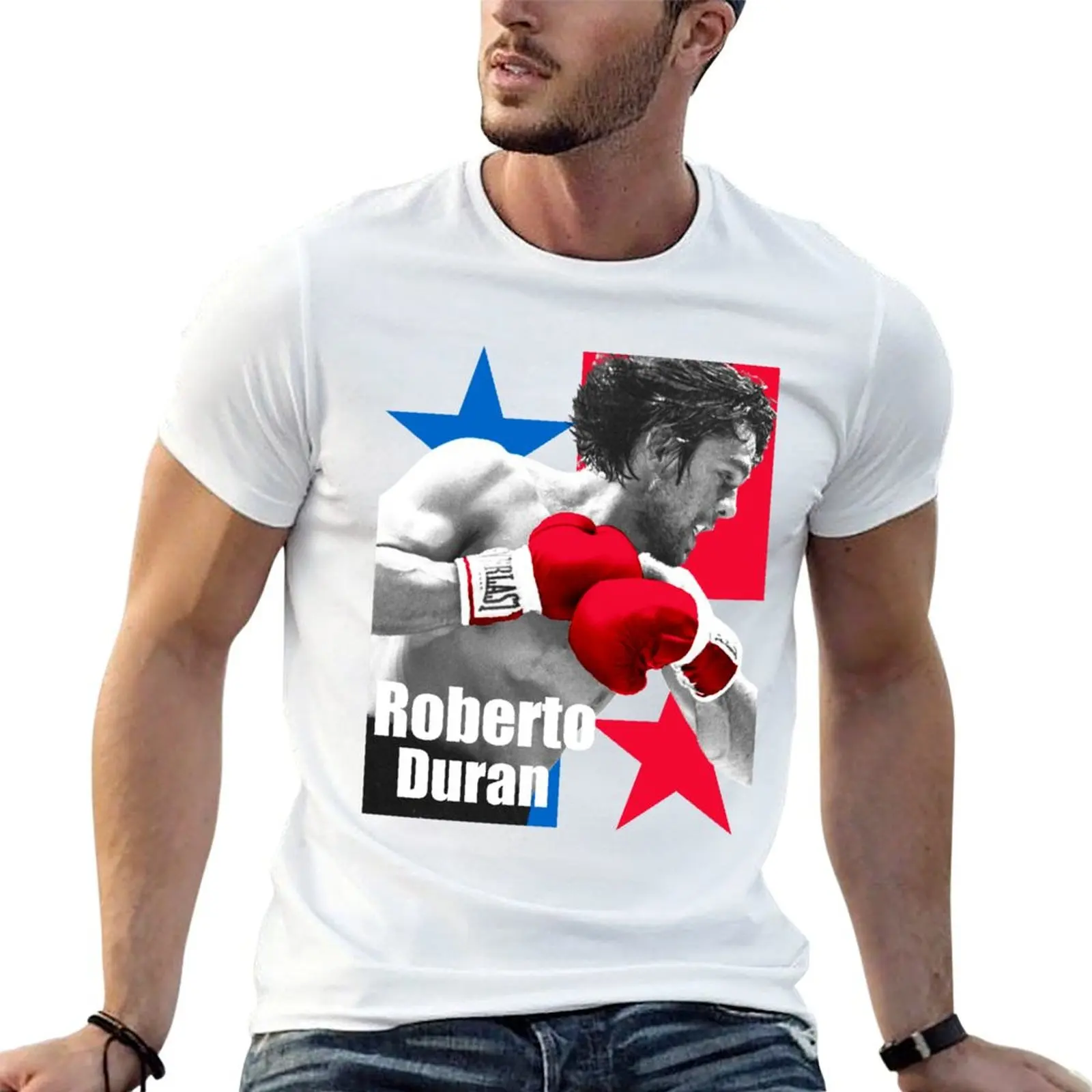 Dedicated to Roberto Duran byname Manos de Piedra (Spanish: “Hands of Stone”) T-Shirt Plus Size Street Style Tee