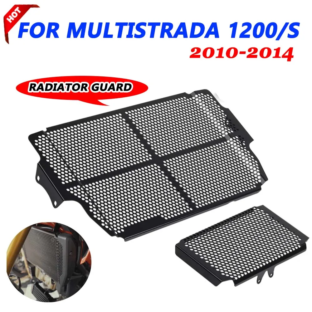 

For Ducati Multistrada 1200 1200S 2010 2011 -2014 Motorcycle Accessories Radiator Grille Guard Oil cooler Guard Protection Cover