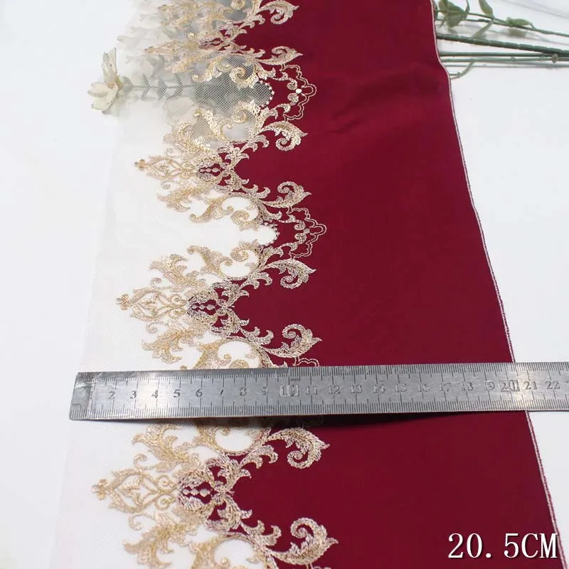 15Yards Vinatge Two Layers Embroidery Lace Trim Lingerie Sewing Craft DIY Apparel Fabric Lace Dress Garment Underware