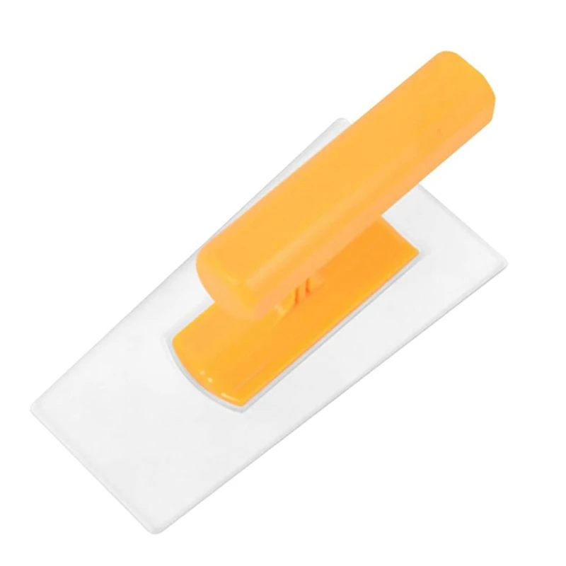 ABRE-Plastic Trowel Kit Round&Square&Tipped End Finishing Trowels 3 Piece Small Light Weight Finishing Plastic Trowel