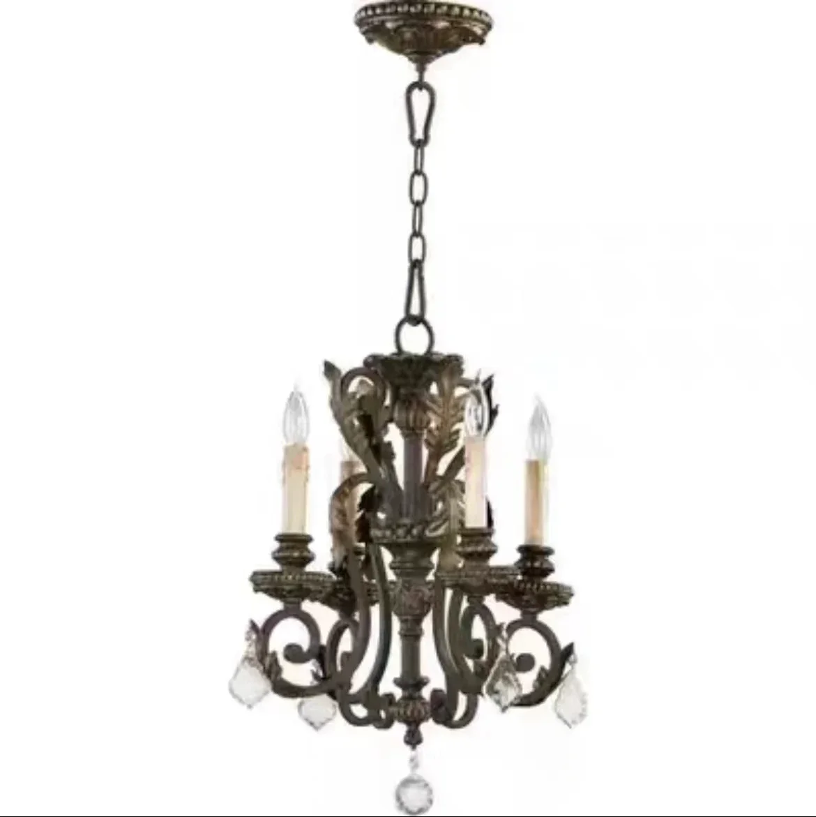

GHJUYIOL YECTSKITraditional Eight Light Chandelier in Toasted Sienna Mystic Silver Finish crystal chandelier