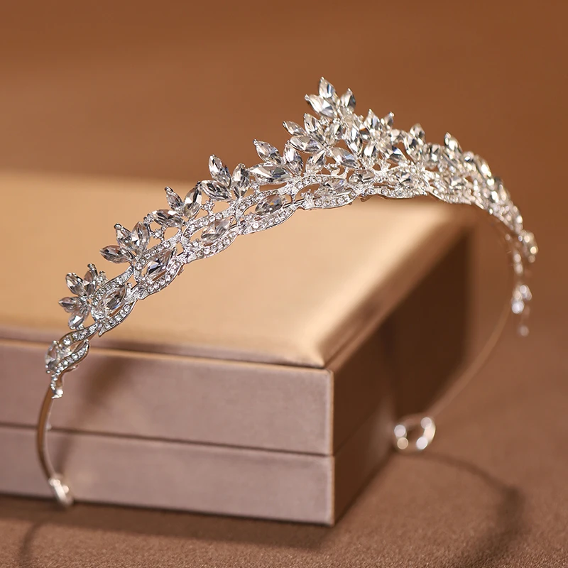 Itacazzo Bridal Headwear Silver-Colour Women's Fashion Wedding Crown Birthday Tiaras